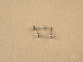 18K White Gold 3mm Ball Earrings – Classic & Hypoallergenic for Kids