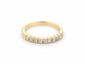 18K Yellow Gold Half Eternity Band — Diamond, Emerald or Sapphire