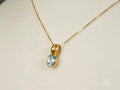 Azure Spark Blue Topaz Pendant