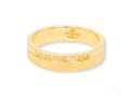 Elegant 18k Gold Diamond Wedding Band for Her
