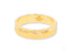 Elegant 18k gold diamond wedding band with seven embedded diamonds, part of Art Gold Jewelry