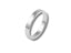 Plain silver-colored Essence Linea 3mm ring with flat surface, ideal art gold jewelry