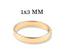 Plain gold band ring from Art Gold Jewelry, Essence Linea 3mm Linea 3mm Ring