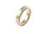 Solid gold Essence Linea 3mm ring with flat surface, a piece of art gold jewelry