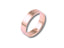Polished rose gold wedding band from Essence Linea 5mm Ring in 18k solid gold