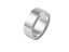 Polished silver-toned flat-band ring from Essence Linea 6mm collection, ideal art gold jewelry