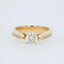 Yellow gold bypass ring with 56ct diamond and accents from Eternal Love 18k jewelry