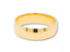 Eternal Love 18k solid gold wedding band with domed exterior and flat interior