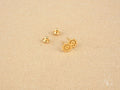 Floral Bloom: 18K Gold Petite Stud Earrings