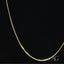 Luxurious 14k gold box chain necklace displayed in the product Luxurious 14k Gold
