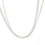 Luxurious 14k gold box chain necklace showcasing a thin gold box chain design