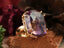 Gold ring with large faceted amethyst, part of Purple Royale 18K solid gold jewelry collection