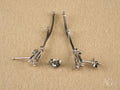 Stellar Bloom: 18k White Gold Diamond Earrings
