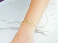 Timeless elegance: men's 18k white gold flat cuban bracelet