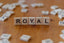 The word royal is spelled out in scrabble tiles.