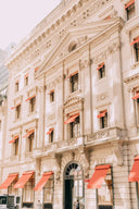 a building with many windows