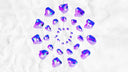 Iridescent cursed gems in circular cluster, biggest diamonds history