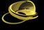 a golden object with a black background