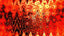 Abstract, fiery, and textured pattern in shades of red.