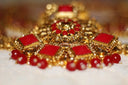 Ornate gold headpiece with cursed red gems from lost royal jewels