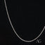 Dainty 14k white gold rope chain