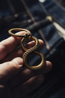 Gold octopus keychain in 18k gold jewelry for modern mens gold rings