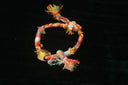 Handmade 18k gold bell rope bracelet in art gold jewelry