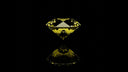 A radiant yellow diamond with a classic cut gleams against a dark background in the journey into the hope diamond.