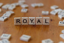 The word royal is spelled out in scrabble tiles.