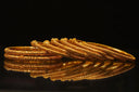 Intricately textured 18k art gold jewelry bangles from 72kg discovery