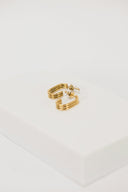 Modern 18k gold jewelry hoop earrings in men’s chain styles