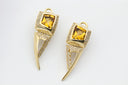 gold and silver stone studded ring