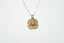 gold and silver heart pendant necklace