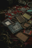 a table topped with lots of different types of items