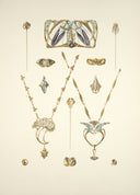 Collection of antique art nouveau jewelry designs