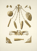 Collection of antique gold jewelry and accessories