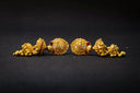 Ornate art gold jewelry earrings with red enamel, white stones, gold purity