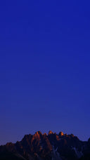 top view of snowy mountain