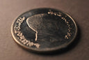 Roberto Coin stunning 18k gold coin with eastern script portrait