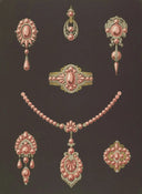 Timeless 18k gold pearl necklace with intricate floral motifs