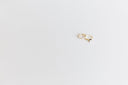 Delicate art gold 18k gold ring with clear gemstone for weddings