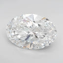 1.45ct oval lab grown diamond, E color VVS1 clarity EX cut IGI certified