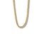 18K yellow gold braided chain with lobster clasp, perfect art gold jewelry piece