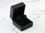 Black jewelry box showcasing 18K White Gold 3mm Ball Earrings, classic hypoallergenic design