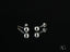 Pair of 18K White Gold 4mm Ball Earrings for Kids, a stylish piece of art gold jewelry