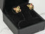 Butterfly earrings in 18K gold multicolor with vibrant CZ gemstones for a stylish look
