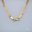 18k gold anklet with modern clasp design, elegant and luxurious.