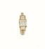 18k gold ring with 0.98ct diamond, luxurious and elegant jewelry piece.