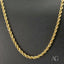 18k Gold Rope Chain with Timeless Luxury Design