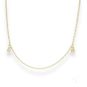 18k gold anklet with securely set dazzling charm zirconias